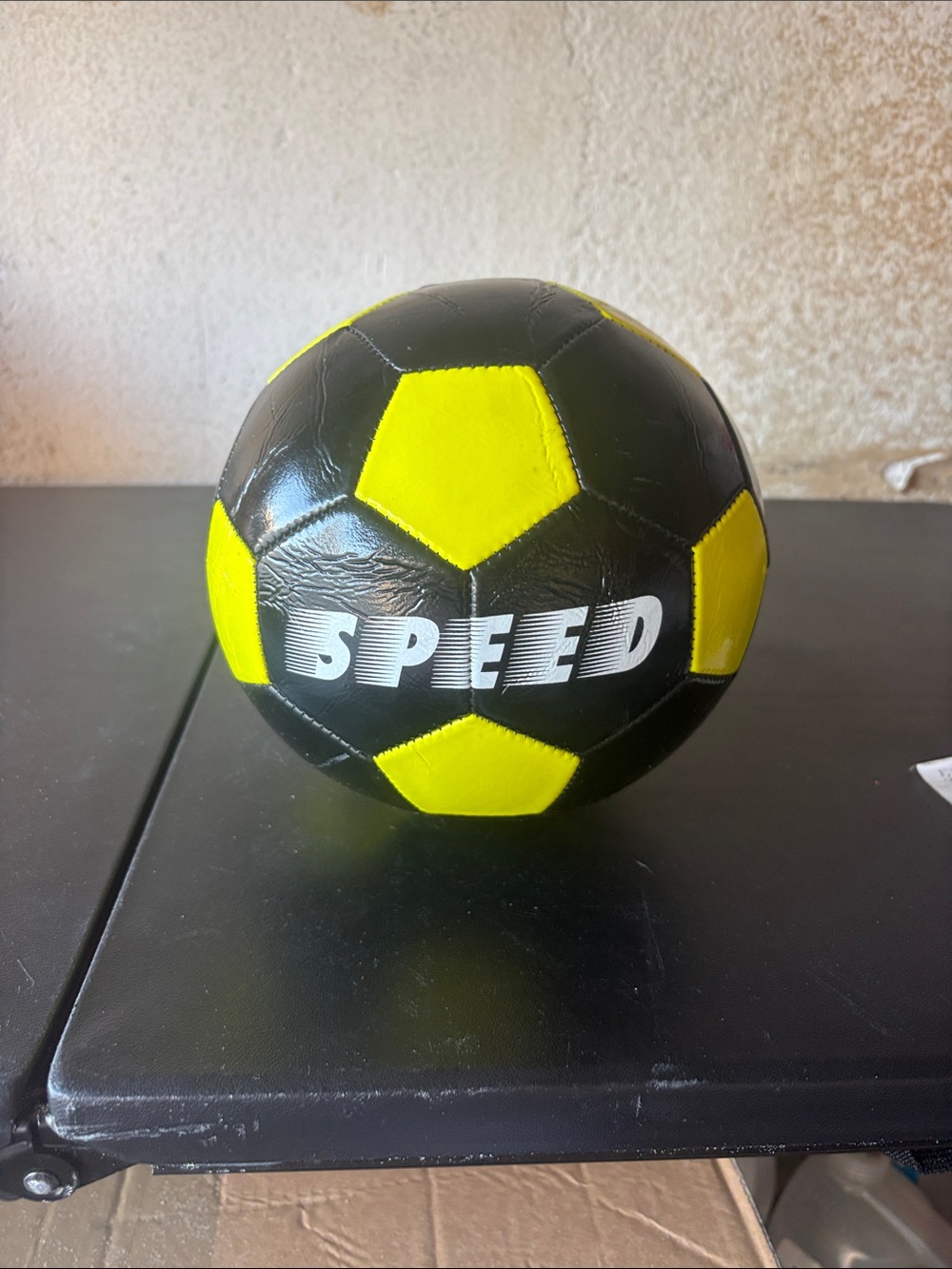 Speedo Black and Yellow Training Soccer Ball